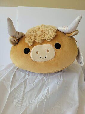Squishmallows Stackables Calton The Highland Cow Plush Toy 8" X10" NWT